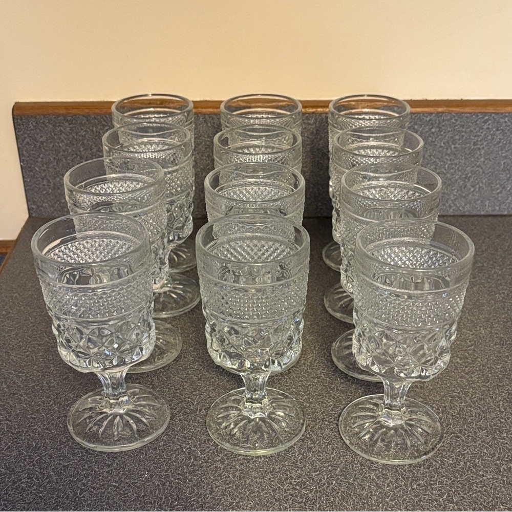 Anchor Hocking Clear Glass Goblet Collection